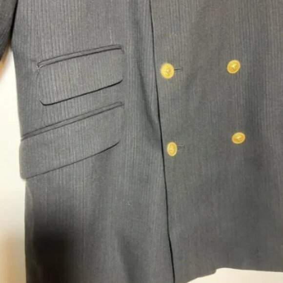 Trabaldo Togna Sergio Valentino Gold Lion Buttons Men's Suit Jacket Blazer 42 L - Picture 4 of 12